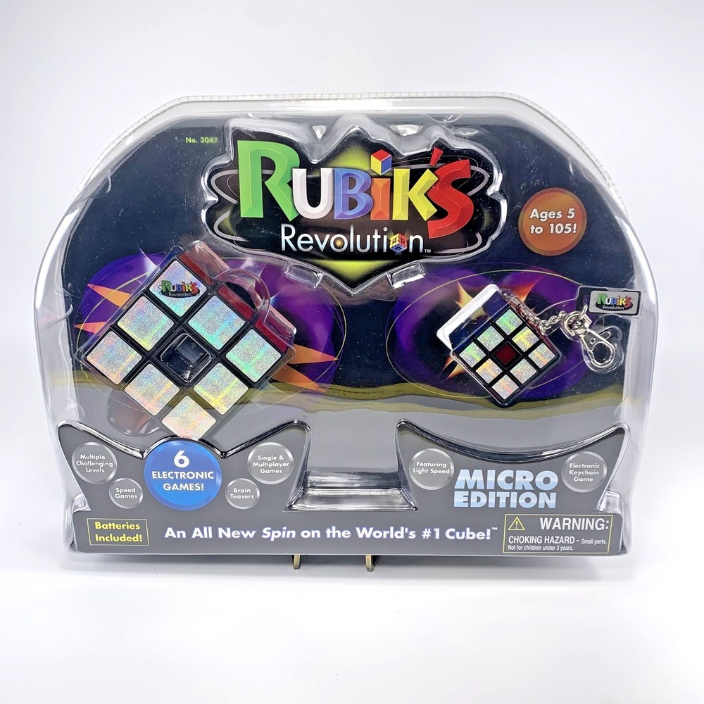 Rubik's Revolution With Micro Edition Electronic Keychain Game New In Box 2007‎